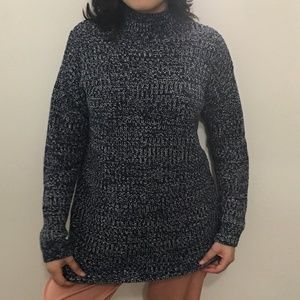 Navy Blue Knit Cozy Sweater